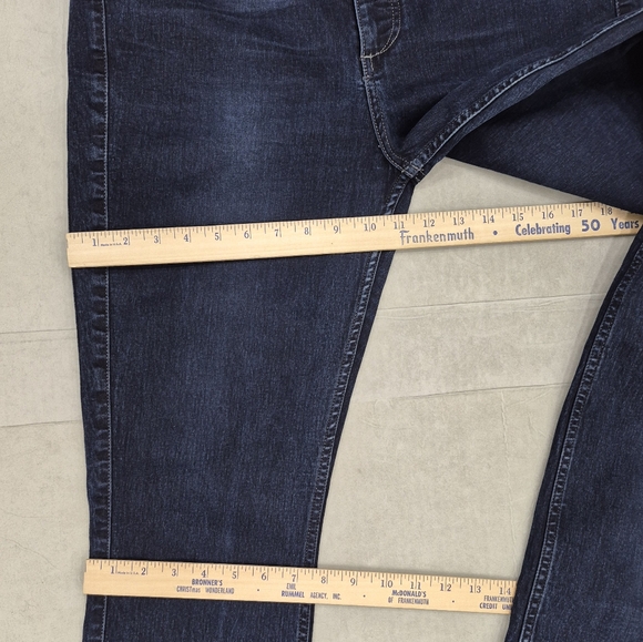 Lee Riders Shape Illusions jeans women's 16 Long Blackened wash Slim Boot mid - Picture 6 of 12